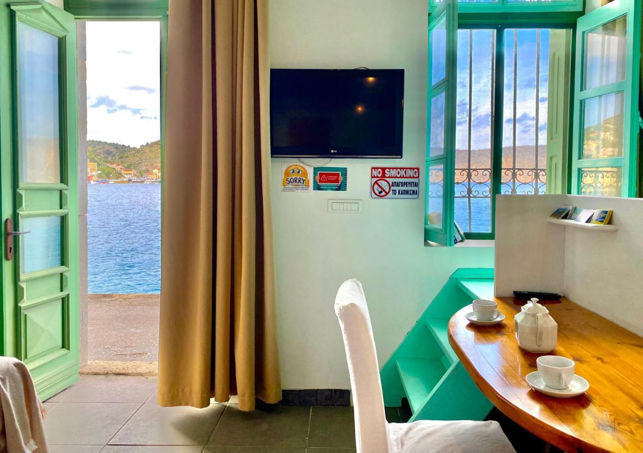Seafront - Harbour View , Pitini 1 Διαμέρισμα Σύμη Εξωτερικό φωτογραφία